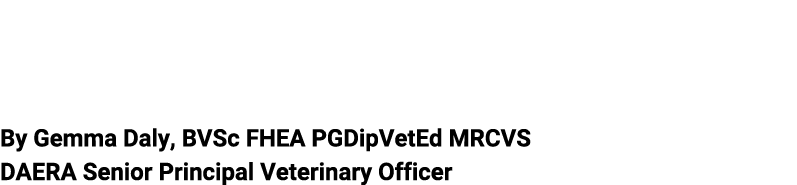 Avian Influenza: The Facts By Gemma Daly, BVSc FHEA PGDipVetEd MRCVS DAERA Senior Principal Veterinary Officer