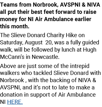 Teams from Norbrook, AVSPNI & NIVA all put their best feet forward to raise money for NI Air Ambulance earlier this m...