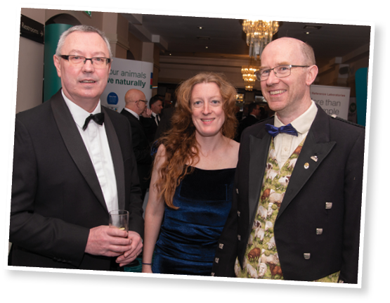 Stanley McDowell, Chief Executive ATBI, with Polly and Paul Crawford.