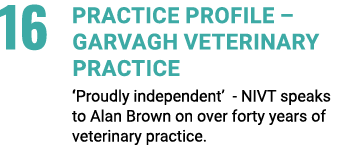 16 Practice Profile – Garvagh Veterinary Practice ‘Proudly independent’ NIVT speaks to Alan Brown on over forty years...