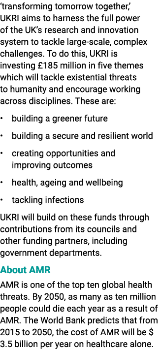 ‘transforming tomorrow together,’ UKRI aims to harness the full power of the UK’s research and innovation system to t...