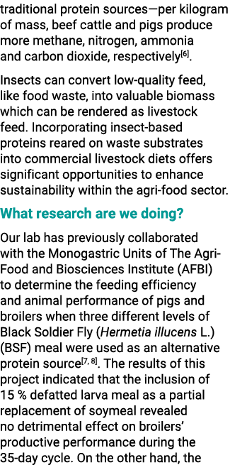 traditional protein sources—per kilogram of mass, beef cattle and pigs produce more methane, nitrogen, ammonia and ca...