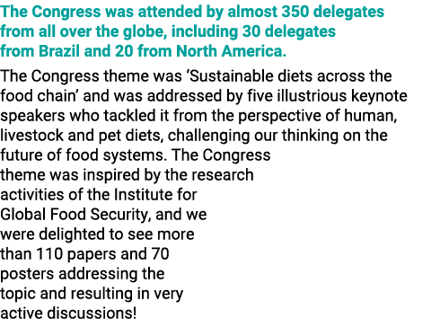 The Congress was attended by almost 350 delegates from all over the globe, including 30 delegates from Brazil and 20 ...