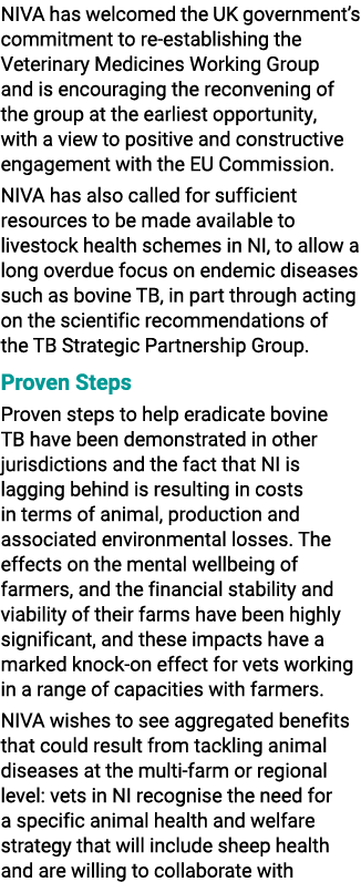 NIVA has welcomed the UK government’s commitment to re establishing the Veterinary Medicines Working Group and is enc...