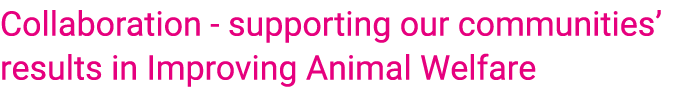Collaboration supporting our communities’ results in Improving Animal Welfare
