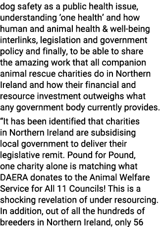 dog safety as a public health issue, understanding ‘one health’ and how human and animal health & well being interlin...