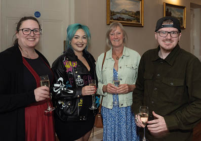 Susan Houston, Amy Martin, Rosalind Woodside and Jamie Sheppard, of Gleno Vet Centre.