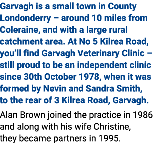 Garvagh is a small town in County Londonderry – around 10 miles from Coleraine, and with a large rural catchment area...