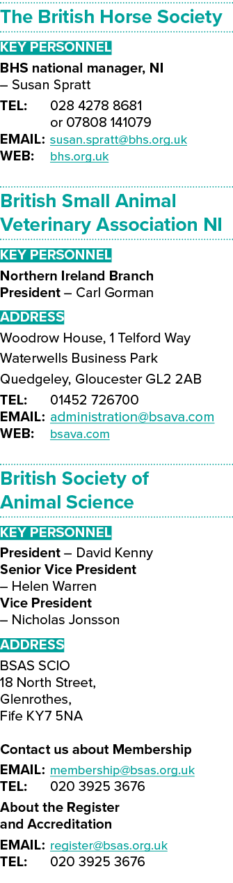 The British Horse Society Key Personnel BHS national manager, NI – Susan Spratt TEL: 028 4278 8681 or 07808 141079 EM...
