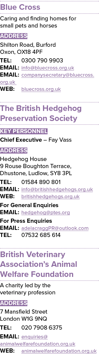 Blue Cross Caring and finding homes for small pets and horses ADDRESS Shilton Road, Burford Oxon, OX18 4PF TEL: 0300 ...