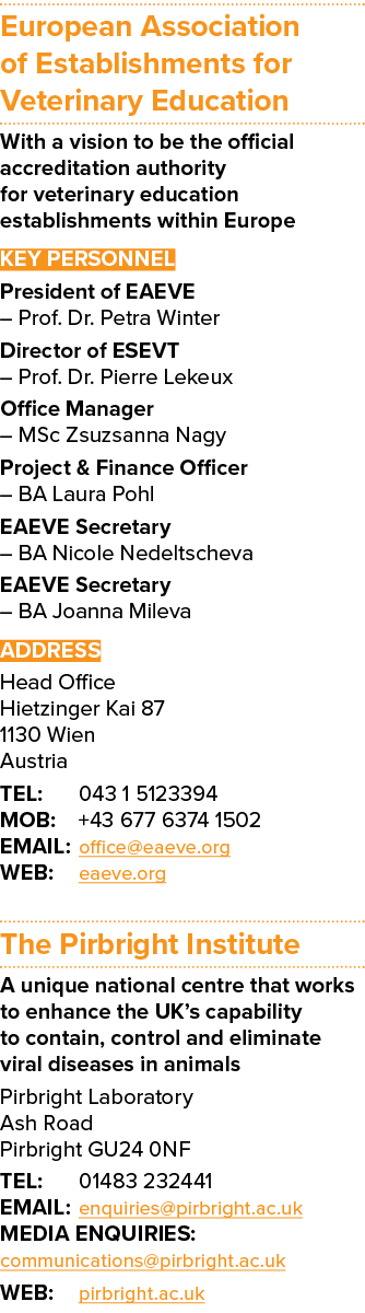 European Association of Establishments for Veterinary Education With a vision to be the official accreditation author...