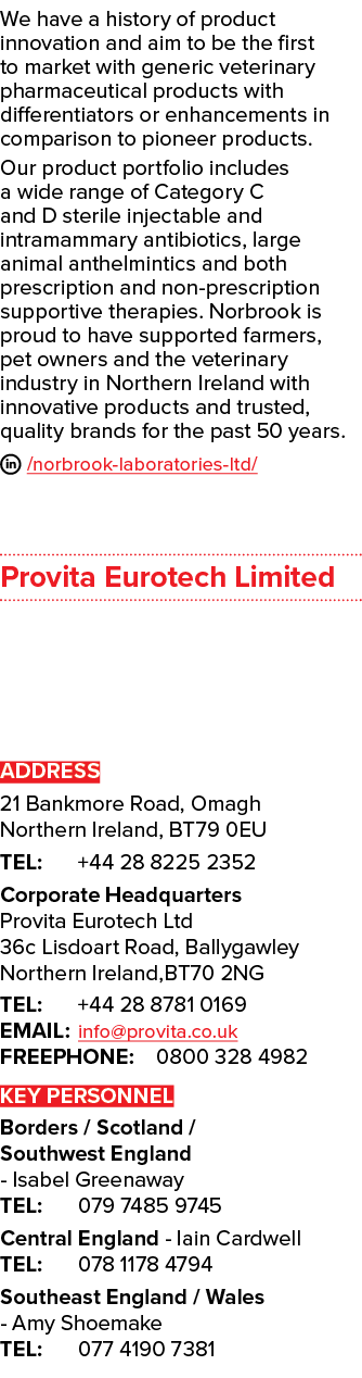 We have a history of product innovation and aim to be the first to market with generic veterinary pharmaceutical prod...