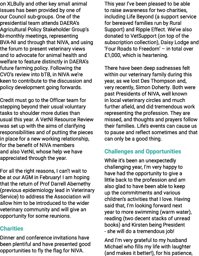 on XLBully and other key small animal issues has been provided by one of our Council sub groups. One of the president...