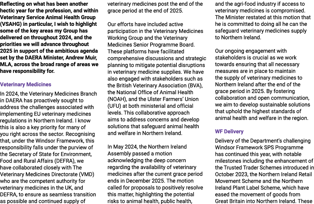 Reflecting on what has been another hectic year for the profession, and within Veterinary Service Animal Health Group...