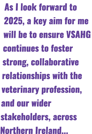 As I look forward to 2025, a key aim for me will be to ensure VSAHG continues to foster strong, collaborative relatio...