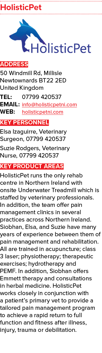 HolisticPet ￼ ADDRESS 50 Windmill Rd, Millisle Newtownards BT22 2ED United Kingdom TEL: 07799 420537 EMAIL: info@holi...