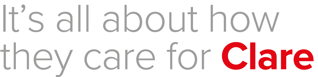 It s all about how they care for Clare