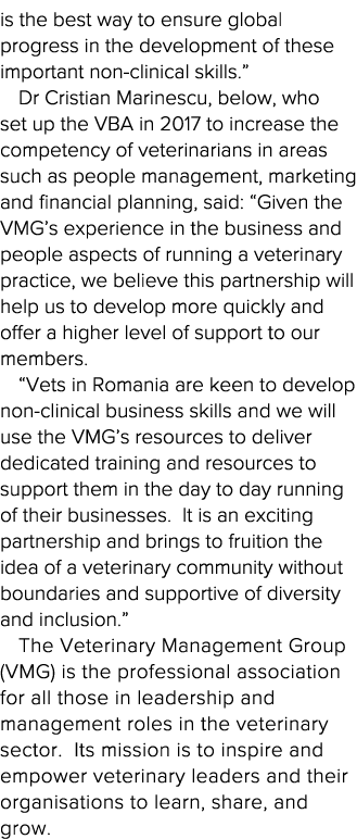 is the best way to ensure global progress in the development of these important non-clinical skills   Dr Cristian Mar   