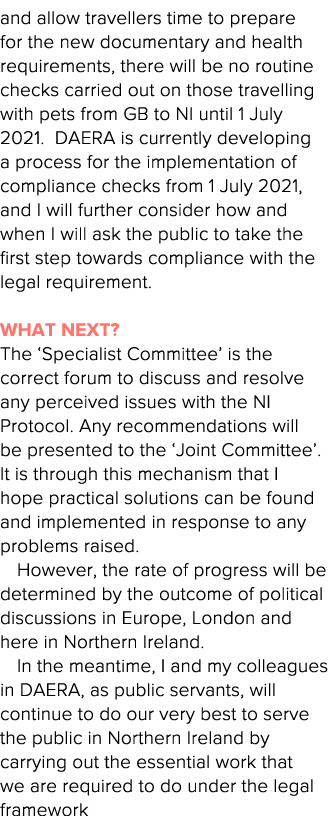 and allow travellers time to prepare for the new documentary and health requirements, there will be no routine checks   