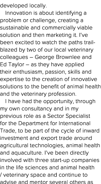 developed locally  Innovation is about identifying a problem or challenge, creating a sustainable and commercially vi   