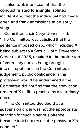 It also took into account that the conduct related to a single isolated incident and that the individual had made ope   