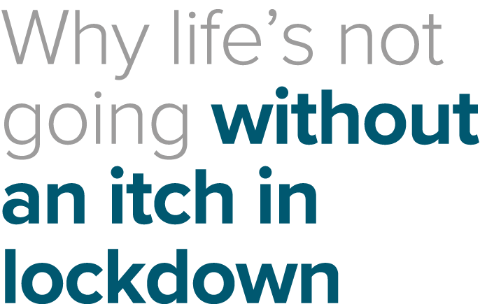 Why life s not going without an itch in lockdown