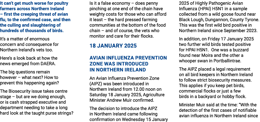 It can’t get much worse for poultry farmers across Northern Ireland – first the creeping threat of avian flu, to the ...