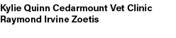 Kylie Quinn Cedarmount Vet Clinic Raymond Irvine Zoetis 