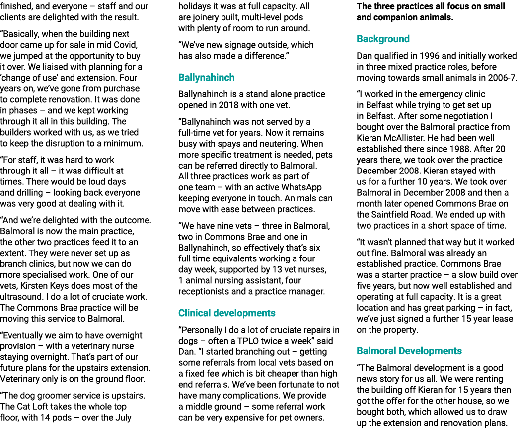 finished, and everyone – staff and our clients are delighted with the result. “Basically, when the building next door...