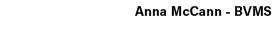 Anna McCann BVMS