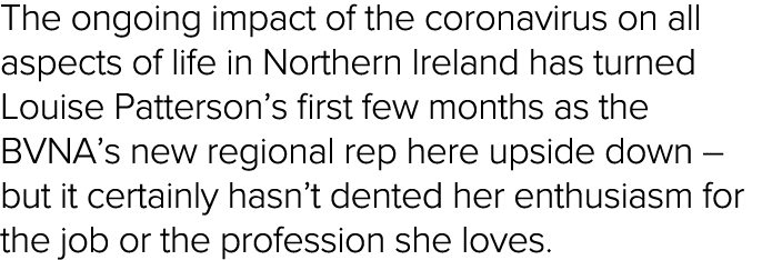 The ongoing impact of the coronavirus on all aspects of life in Northern Ireland has turned Louise Patterson s first    
