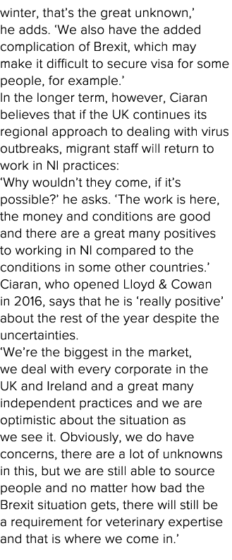 winter, that s the great unknown,  he adds   We also have the added complication of Brexit, which may make it difficu   