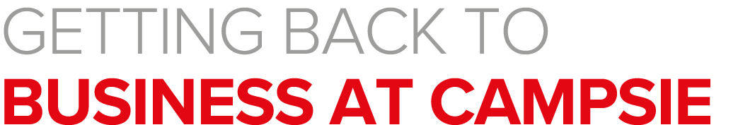 Getting back to business at Campsie