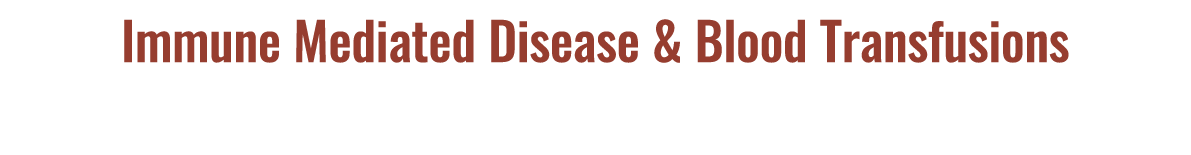 Immune Mediated Disease & Blood Transfusions