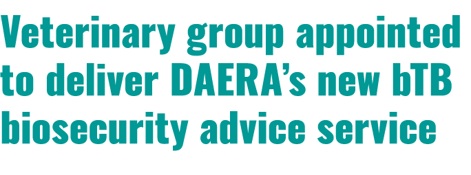 Veterinary group appointed to deliver DAERA’s new bTB biosecurity advice service
