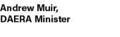 Andrew Muir, DAERA Minister