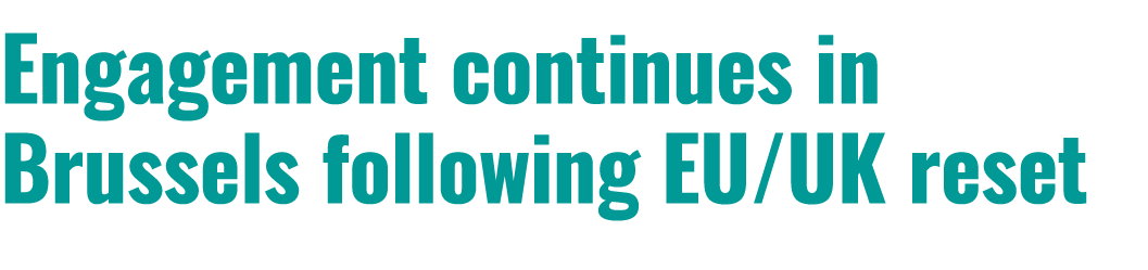 Engagement continues in Brussels following EU/UK reset 