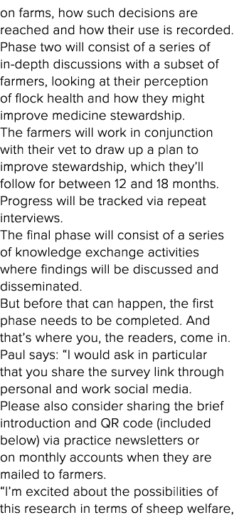 on farms, how such decisions are reached and how their use is recorded   Phase two will consist of a series of in-dep   