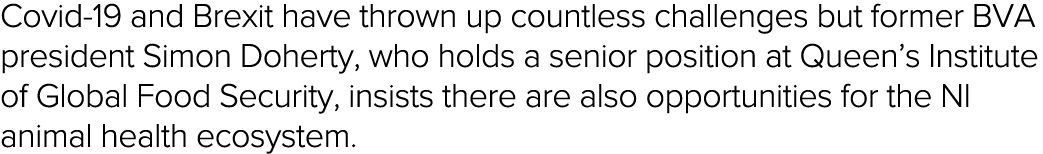 Covid-19 and Brexit have thrown up countless challenges but former BVA president Simon Doherty, who holds a senior po   