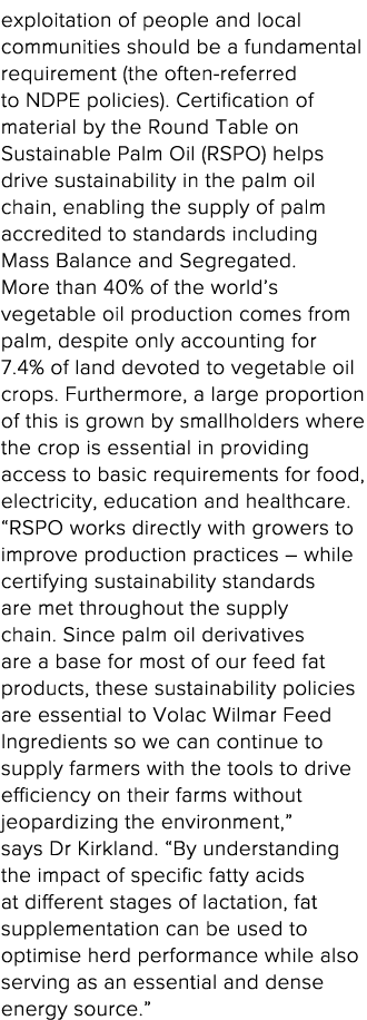 exploitation of people and local communities should be a fundamental requirement (the often-referred to NDPE policies   