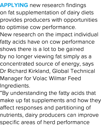 Applying new research findings on fat supplementation of dairy diets provides producers with opportunities to optimis   