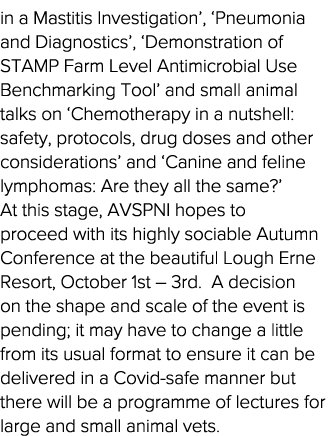 in a Mastitis Investigation ,  Pneumonia and Diagnostics ,  Demonstration of STAMP Farm Level Antimicrobial Use Bench   