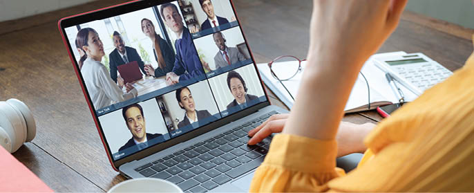 Video conference concept  Telemeeting  Videophone  Teleconference 