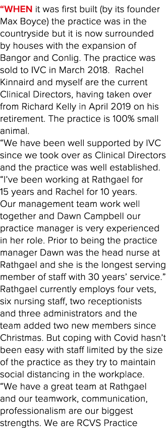  When it was first built (by its founder Max Boyce) the practice was in the countryside but it is now surrounded by h   