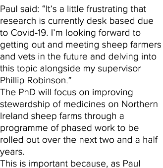 Paul said:  It s a little frustrating that research is currently desk based due to Covid-19  I m Iooking forward to g   