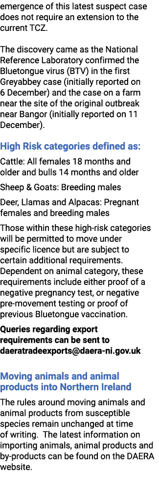emergence of this latest suspect case does not require an extension to the current TCZ. The discovery came as the Nat...