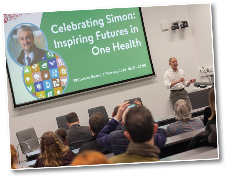 A man is giving a lecture at a conference. AI generated content