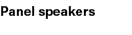 Panel speakers