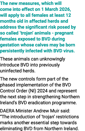 The new measures, which will come into effect on 1 March 2026, will apply to all females at least 12 months old in af...