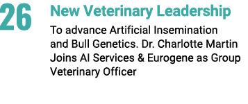 26 New Veterinary Leadership To advance Artificial Insemination and Bull Genetics. Dr. Charlotte Martin Joins AI Serv...